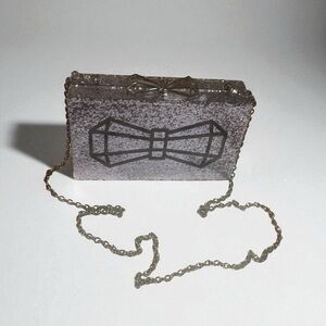 Ted Baker Black Glitter Clutch